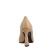 Leonardo Pumps | Spitzes Dekollete Aus Walnussbeigem Leder