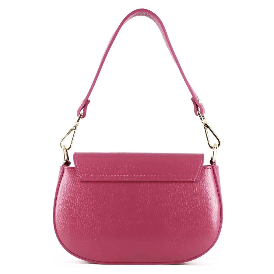 Leonardo Schultertaschen | Grace Damenhandtasche Aus Rosa Leder