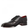 Leonardo Schnuren | Elegante Handgefertigte Herren-Brogues-Schuhe Aus Schwarzem Leder