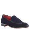 Leonardo Mokassins | Eleganter Blauer Herren-Loafer Aus Wildleder