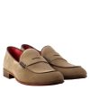 Leonardo Mokassins | Eleganter Grauer Herren-Loafer Aus Wildleder