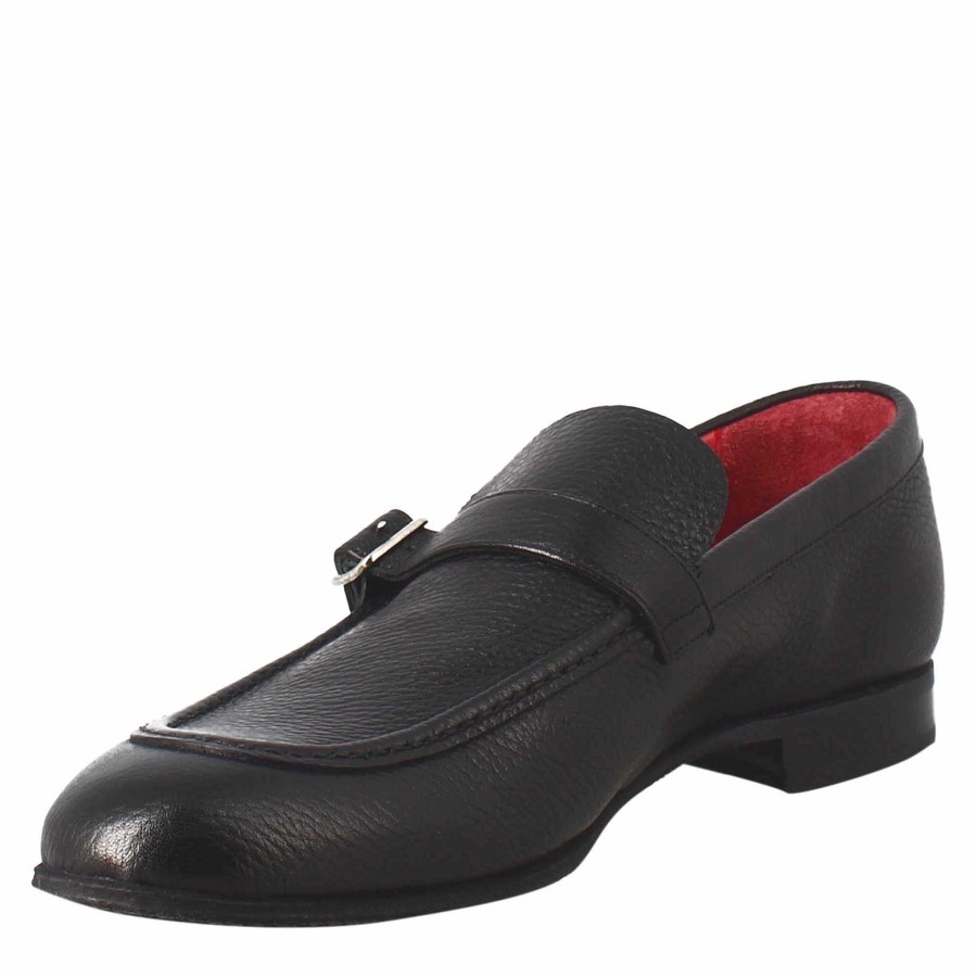 Leonardo Mokassins | Eleganter Schwarzer Herren-Loafer Aus Glattleder