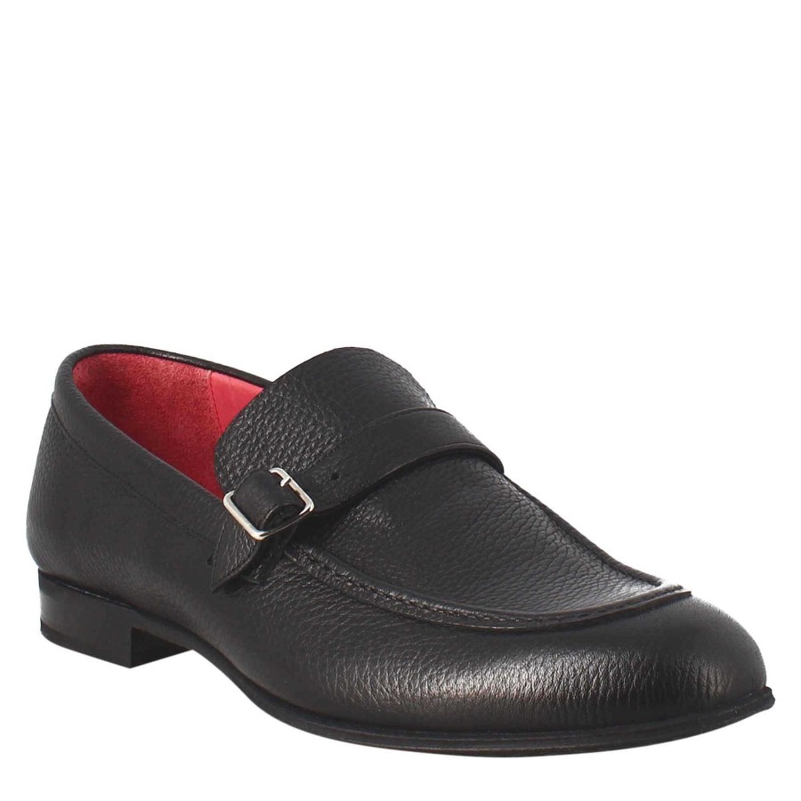 Leonardo Mokassins | Eleganter Schwarzer Herren-Loafer Aus Glattleder