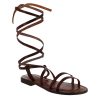 Leonardo Sandalen | Lumina Damen-Sandalen Im Antiken Romischen Stil Aus Braunem Leder