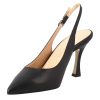 Leonardo Pumps | Damen-Dekollete-Pumps Mit Hohem Absatz Aus Schwarzem Leder