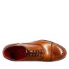 Leonardo Schnuren | Eleganter Brauner Semi-Brogue-Oxford Fur Herren Aus Leder