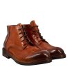 Leonardo Stiefeletten | Mittlerer Herren-Amphibienstiefel Diver Aus Hellbraunem, Gewaschenem Leder