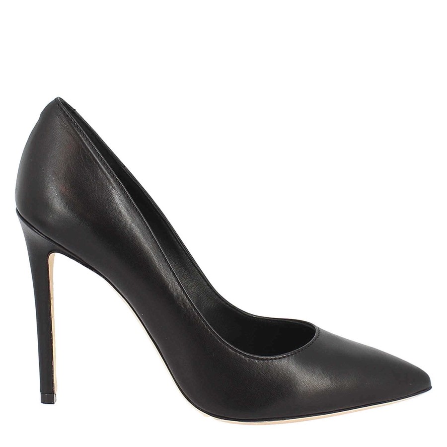 Leonardo Pumps | Elegante Damen-Pumps Mit Hohem Absatz, Handgefertigt Aus Schwarzem Leder