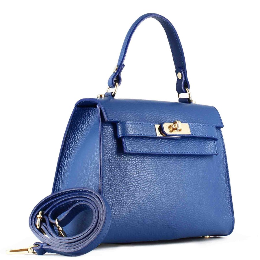 Leonardo Handtaschen | Lady K Damenhandtasche Aus Blauem Leder