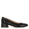 Leonardo Pumps | Klassisches Dekollete Fur Damen Aus Schwarzem Glattleder